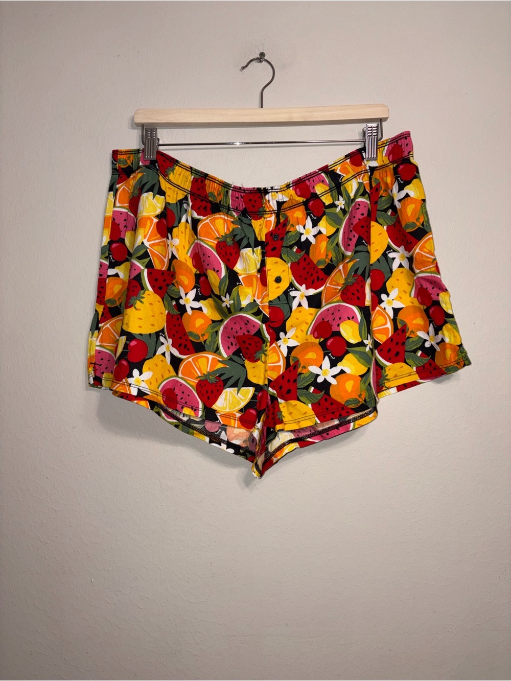 NWT PINK Victoria Secret Tropical Fruit-Print Women's Sleep Short Multicolor XXL